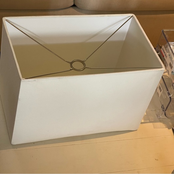 White Rectangular Lamp Shade - Picture 4 of 16